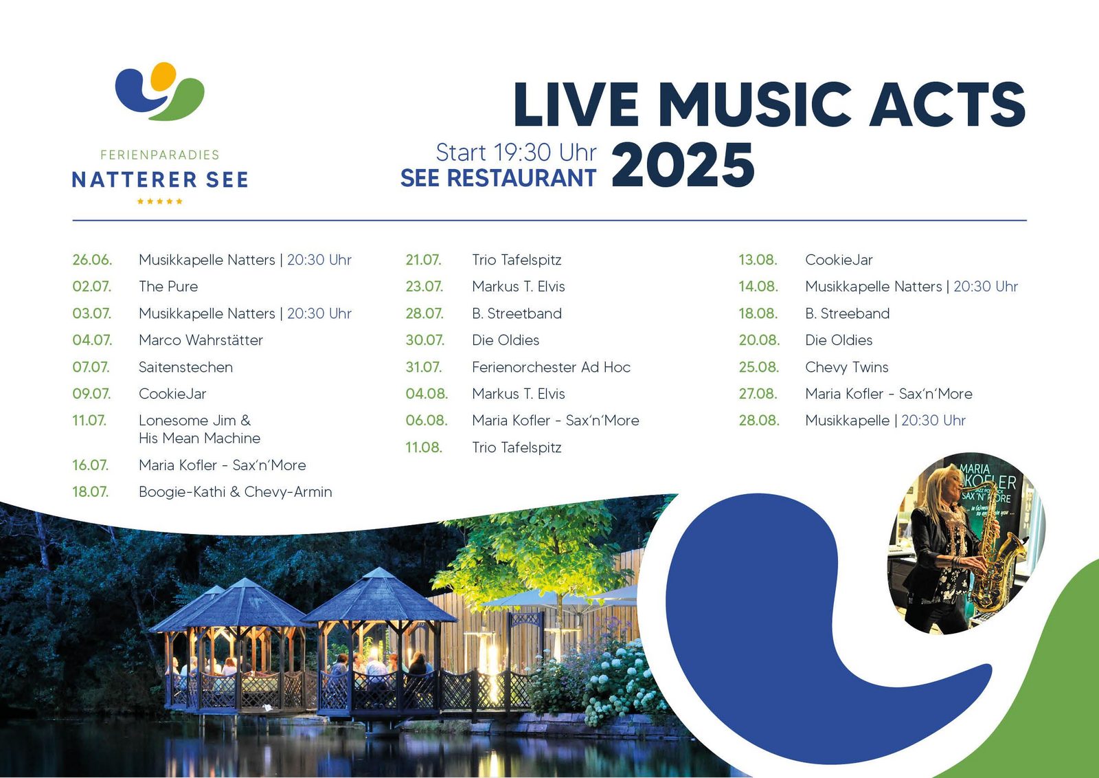 Live Musik Acts am Natterer See
